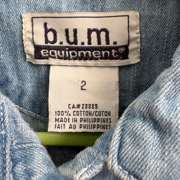 Vintage b.u.m. Equipment Denim Dress 2T Y2K Toddler - Picture 4 of 6